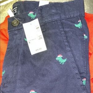 Boys Christmas Dino slacks.